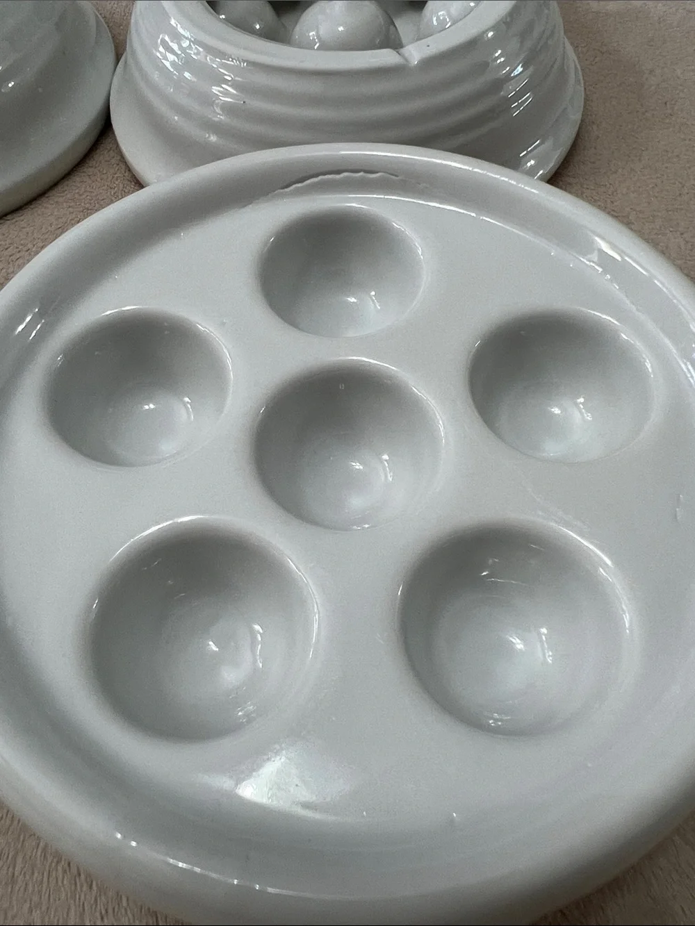 Sur La Table Porcelain Escargot Baking Dishes. Set of 4